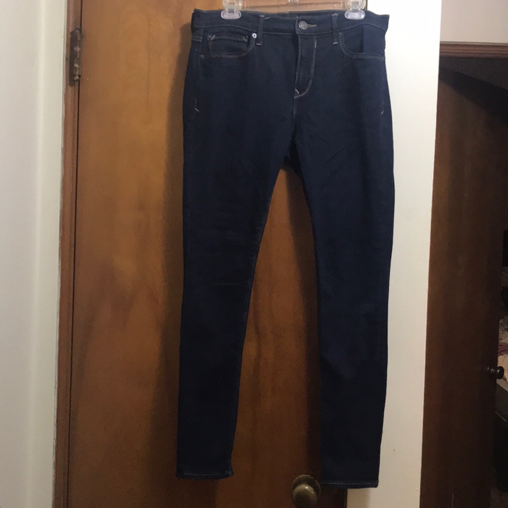 Express size 10 dark rinse skinny legging jean